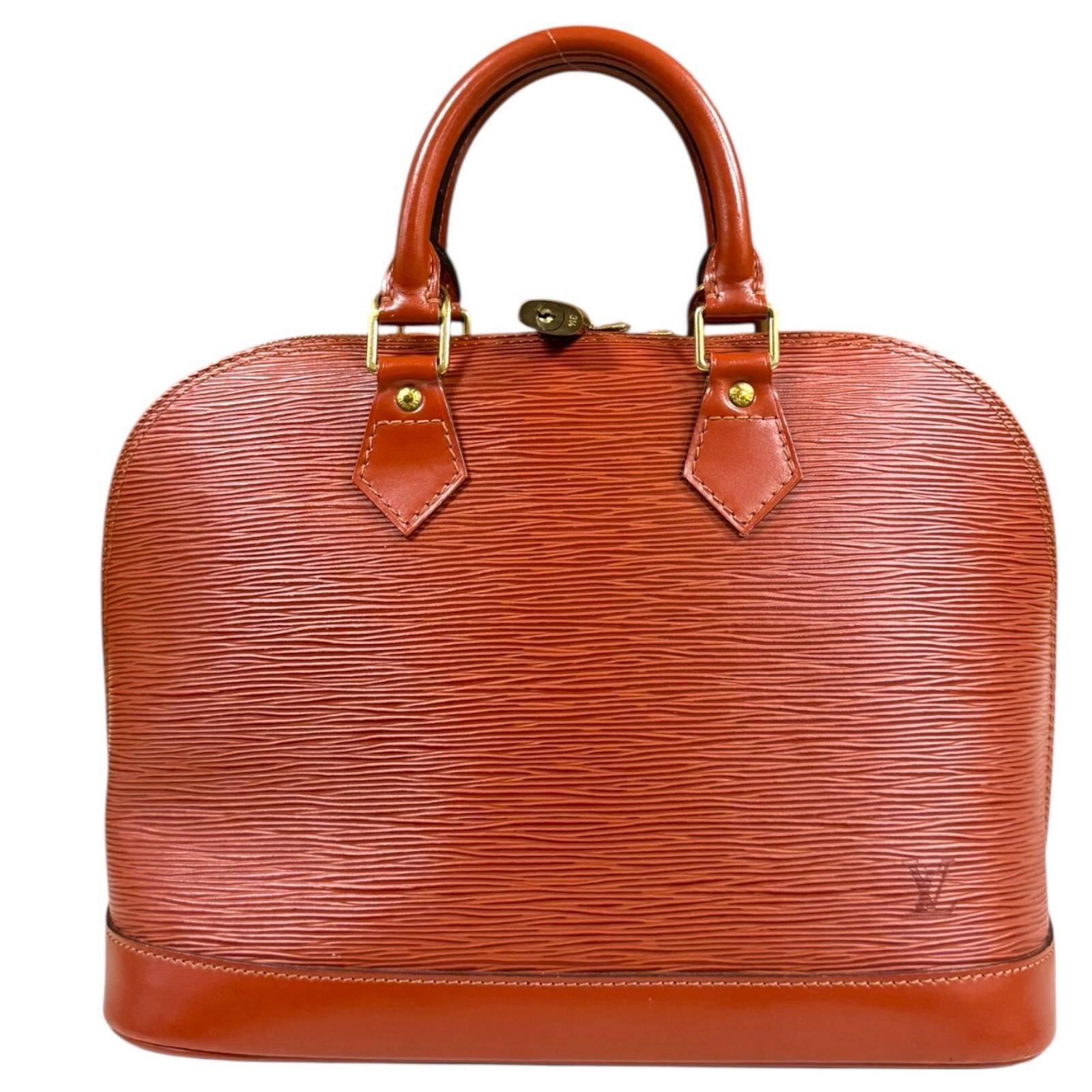 ルイヴィトン アルマ エピ ハンドバッグ エピレザー M52143 ブラウン レディース LOUIS VUITTON  中古