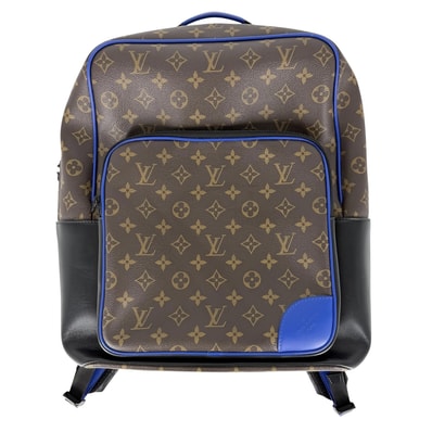 LOUIS VUITTON ルイヴィトン リュック ディーン・バックパック M45867 モノグラムマカサー ブラウン 茶 ブラック 黒 ブラック金具 メンズ【中古品】