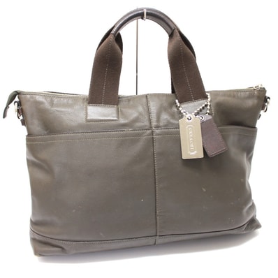 コーチ COACH 70490 カバン ハンドバッグ トートバッグ レザー グリーン
