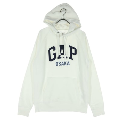 GAP ギャップ 裏起毛 長袖 スウェットパーカー XS アイボリー