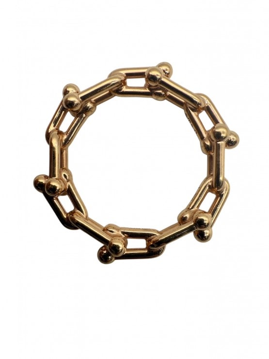 TIFFANY&Co. ティファニー マイクロリンク ハードウェア リング・指輪 ピンクゴールド ピンクゴールド AU750 ケース