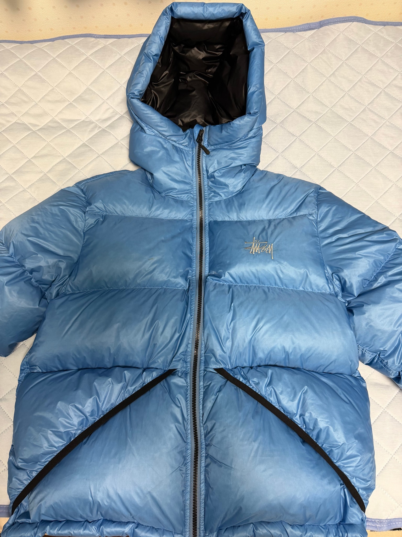 Stussy Micro Ripstop Down Parka "Sky Blue"