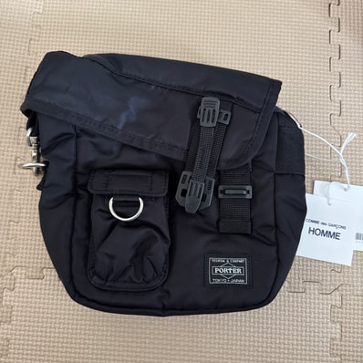 COMME des GARCONS HOMME Nylon Twill Porter Bag "Black"