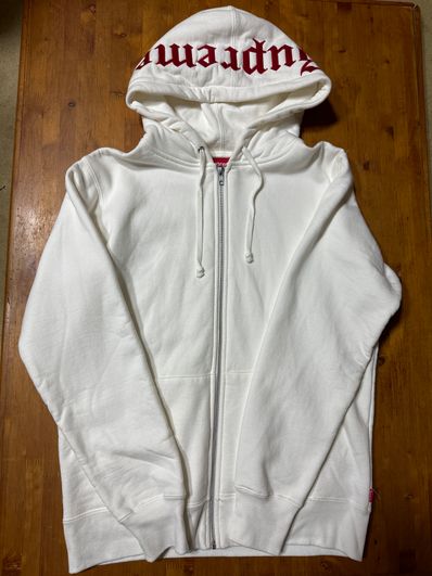Supreme 16AW HOOD LOGO ZIP SWEATSHIRT