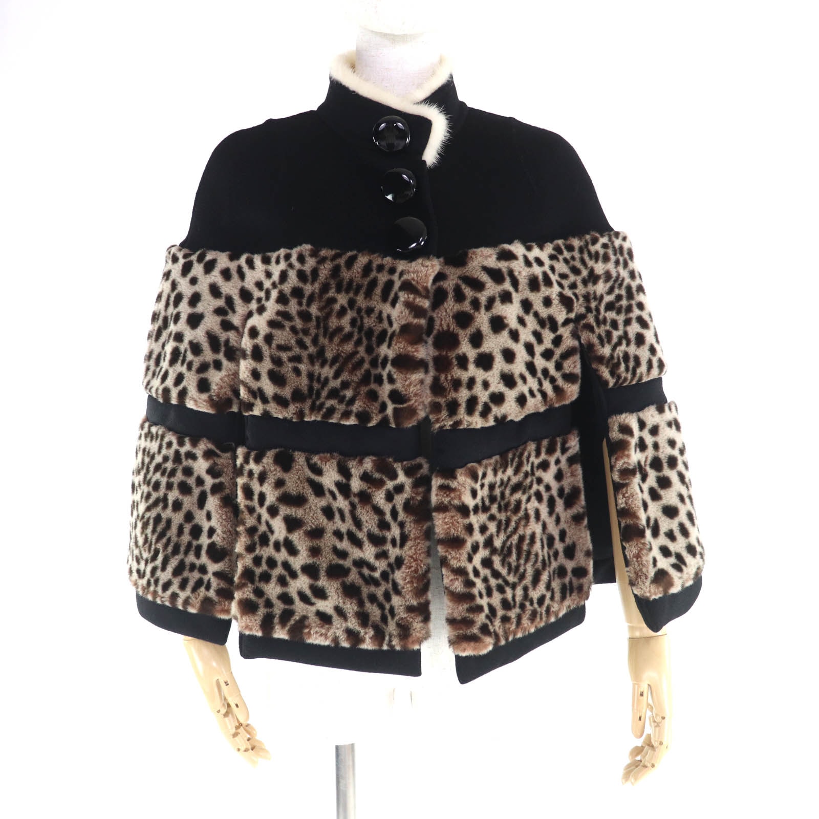 美品 ルイヴィトン ポンチョ ブラック レディース 34