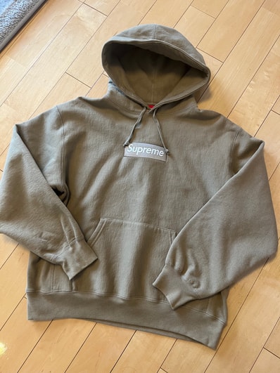 Supreme Box Logo Hooded Sweatshirt "Dark Sand" (23FW)