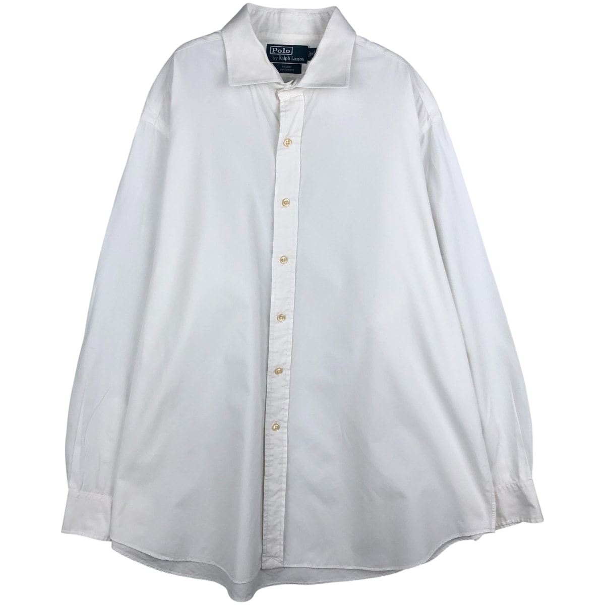古着 ラルフローレン Ralph Lauren POLO by Ralph Lauren REGENT COSTOM FIT 長袖 コットンシャツ メンズXXL相当/eaa610123