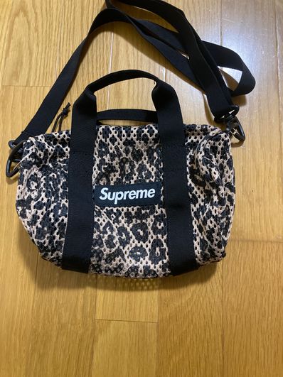 Supreme Mesh Mini Duffle Bag "Leopard" (23SS)