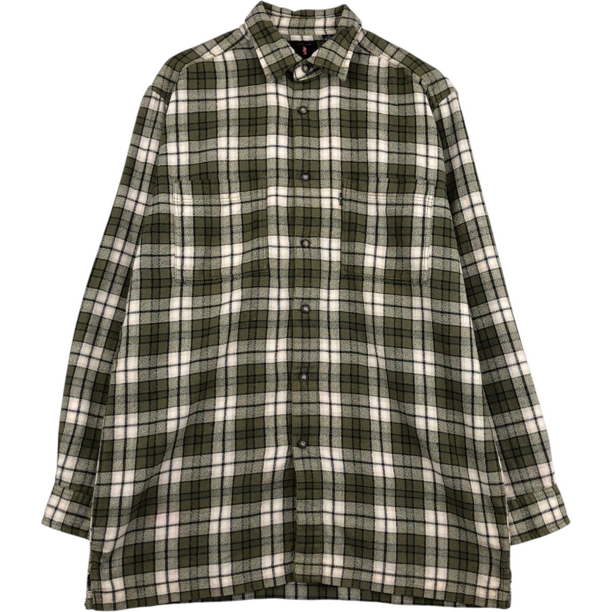 古着 リーバイス Levi's 長袖 ライトネルチェックシャツ ボックスシャツ メンズM相当/eaa624756