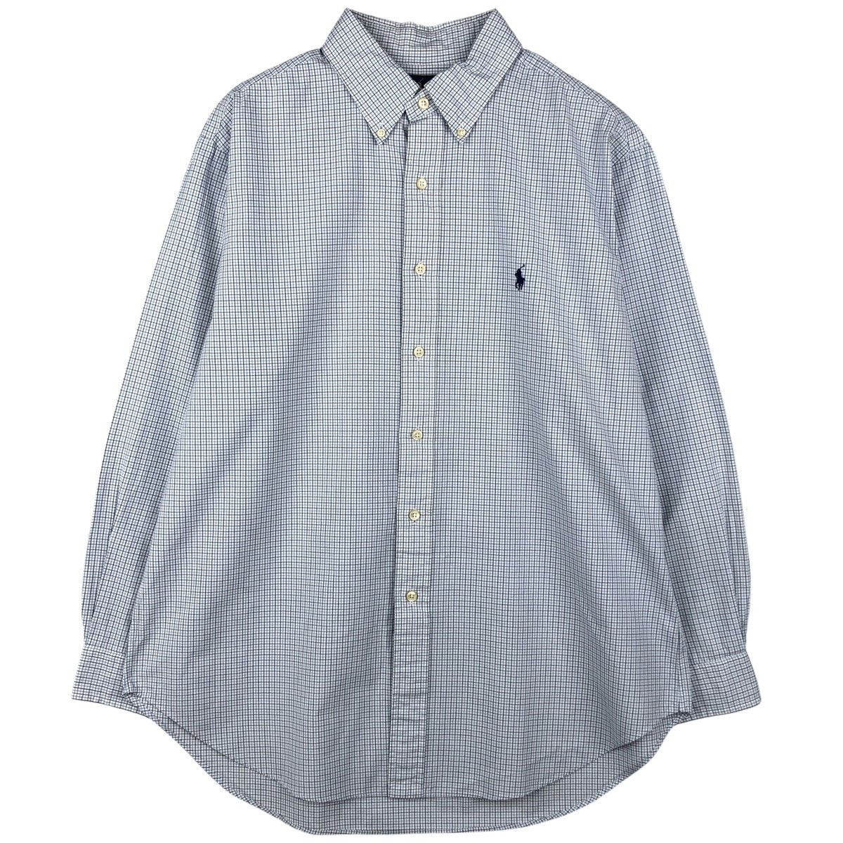 古着 ラルフローレン Ralph Lauren CLASSIC FIT 長袖 ボタンダウンチェックシャツ メンズL相当/eaa602393