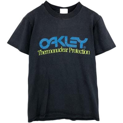 古着 90年代 オークリー Oakley ロゴプリントTシャツ USA製 メンズS相当 ヴィンテージ/eaa639264
