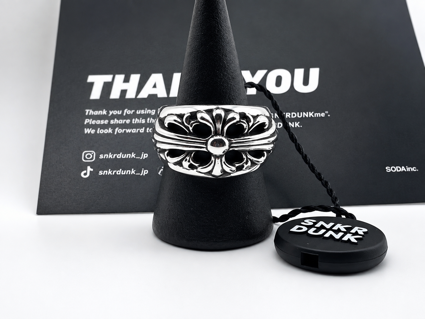 Chrome Hearts Floral Cross Ring "Silver"