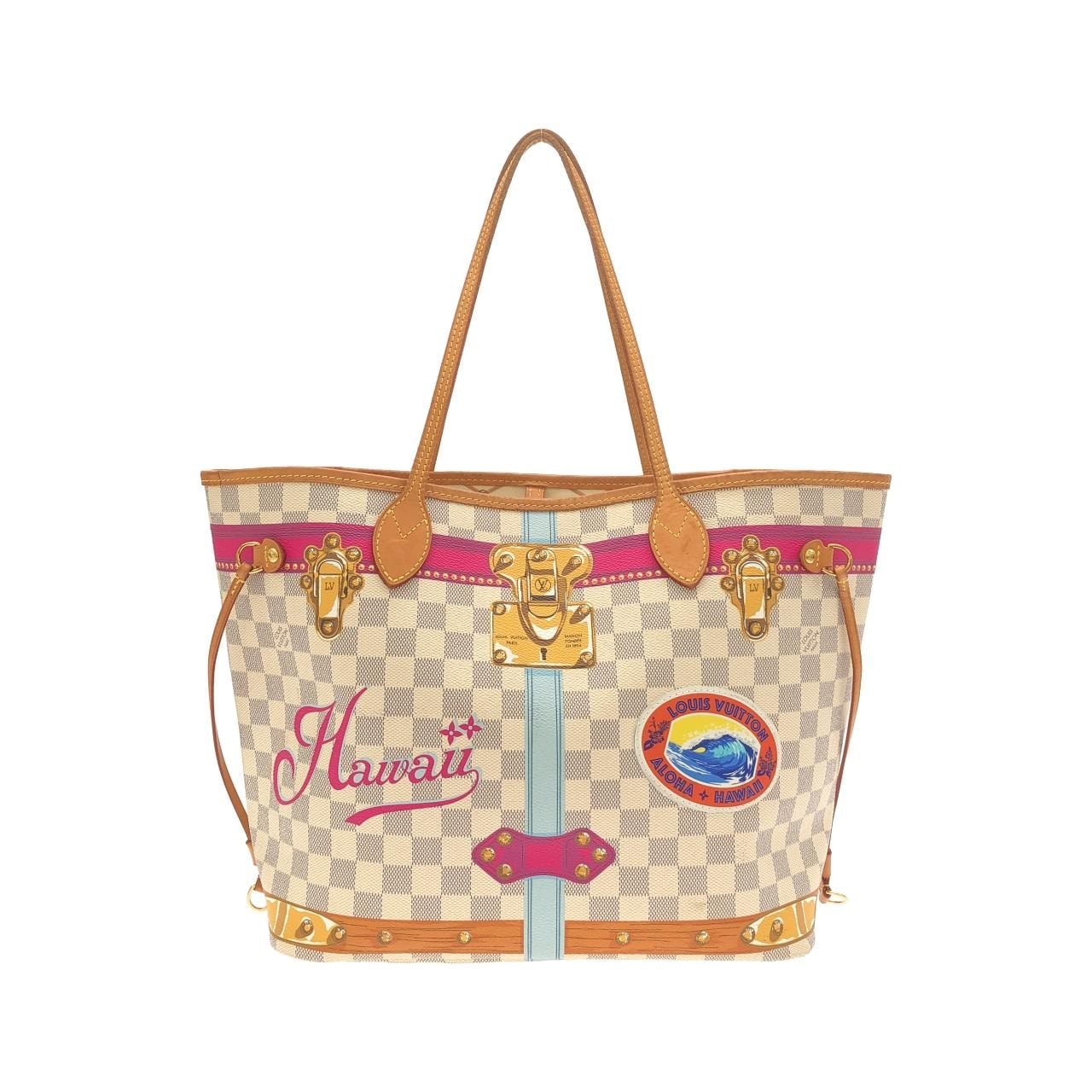 ルイヴィトン ダミエ アズール(トランク) ネヴァーフル MM N41734 バッグ