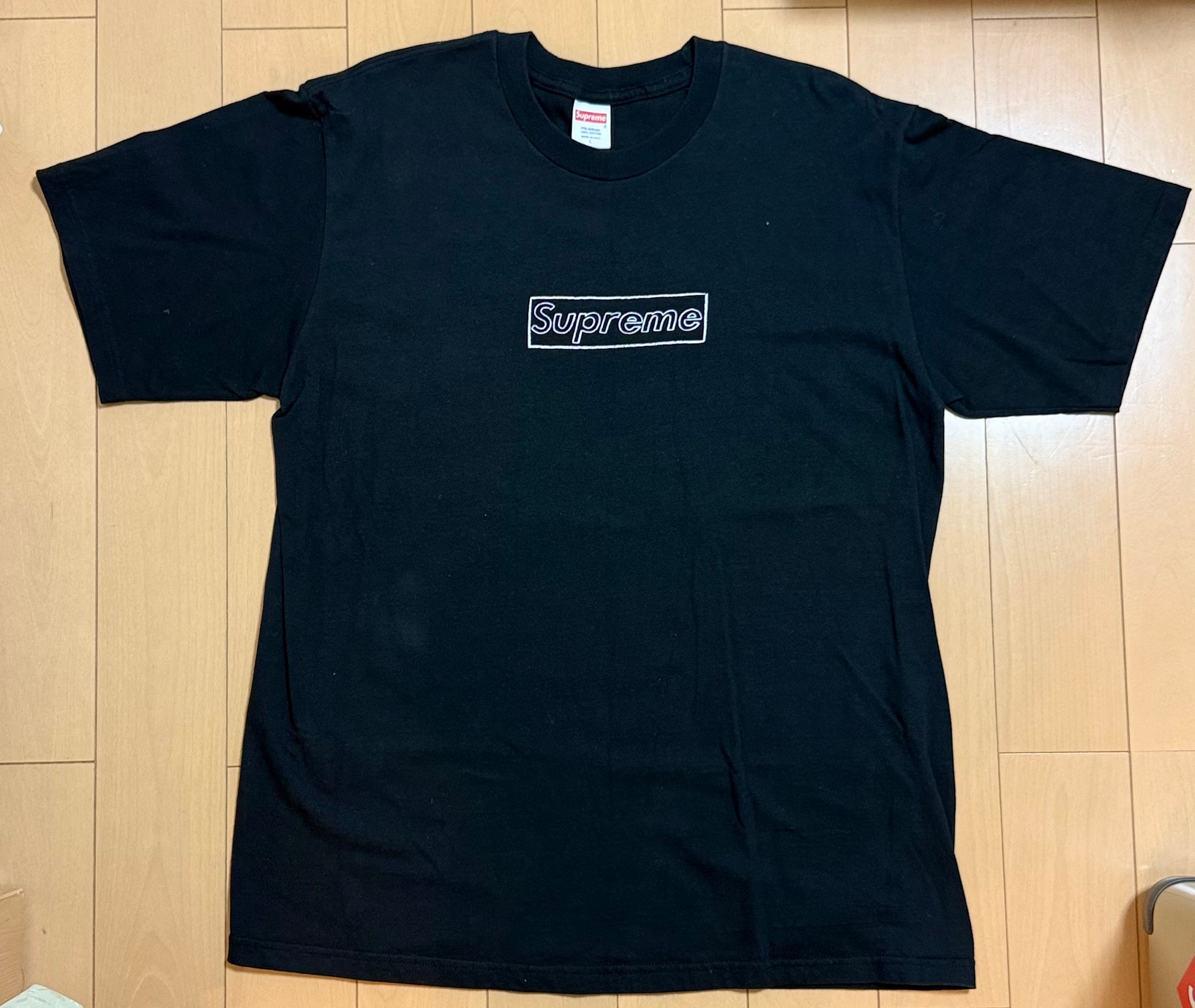 Supreme 2002 Kaws Box Logo Tee "Black"