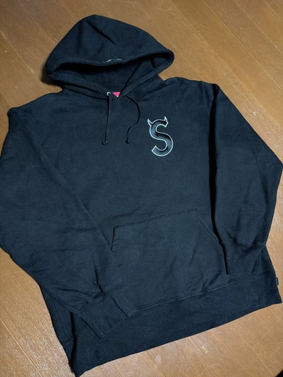 Supreme S Logo Hooded Sweatshirt "Black" (22FW)
