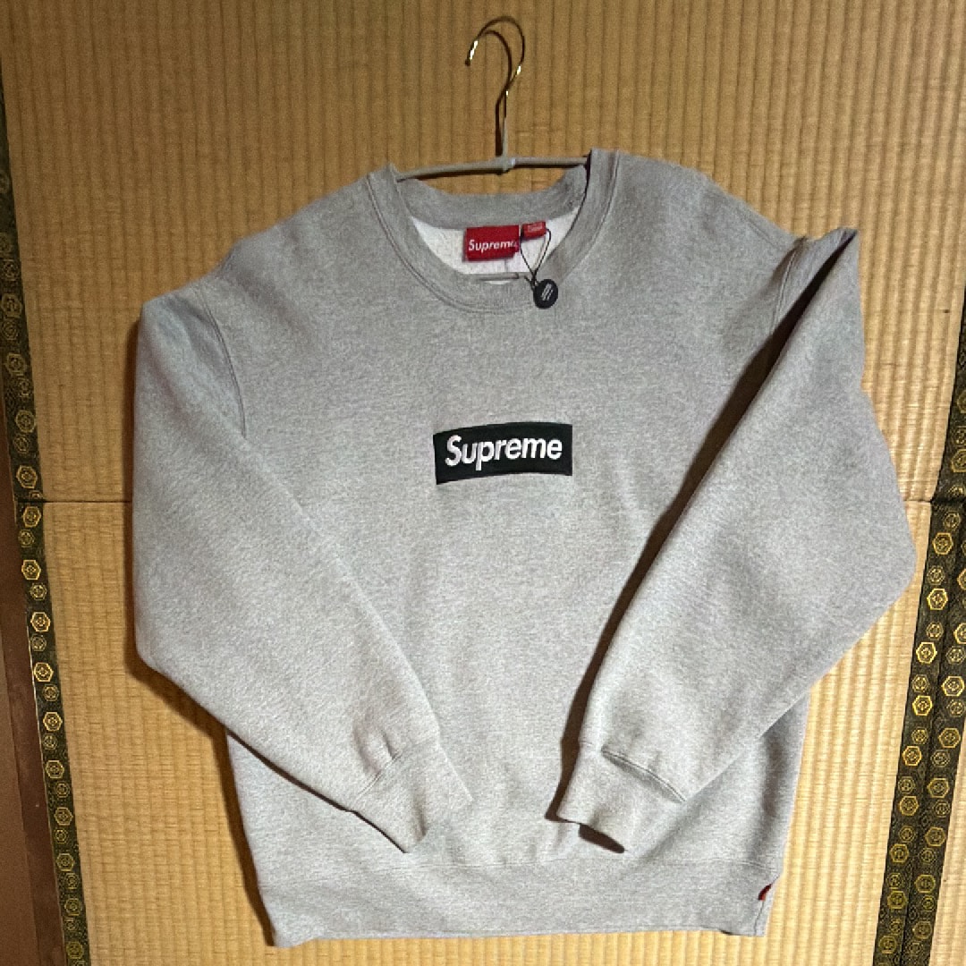 Supreme Box Logo Crewneck "Heather Grey" (22FW)