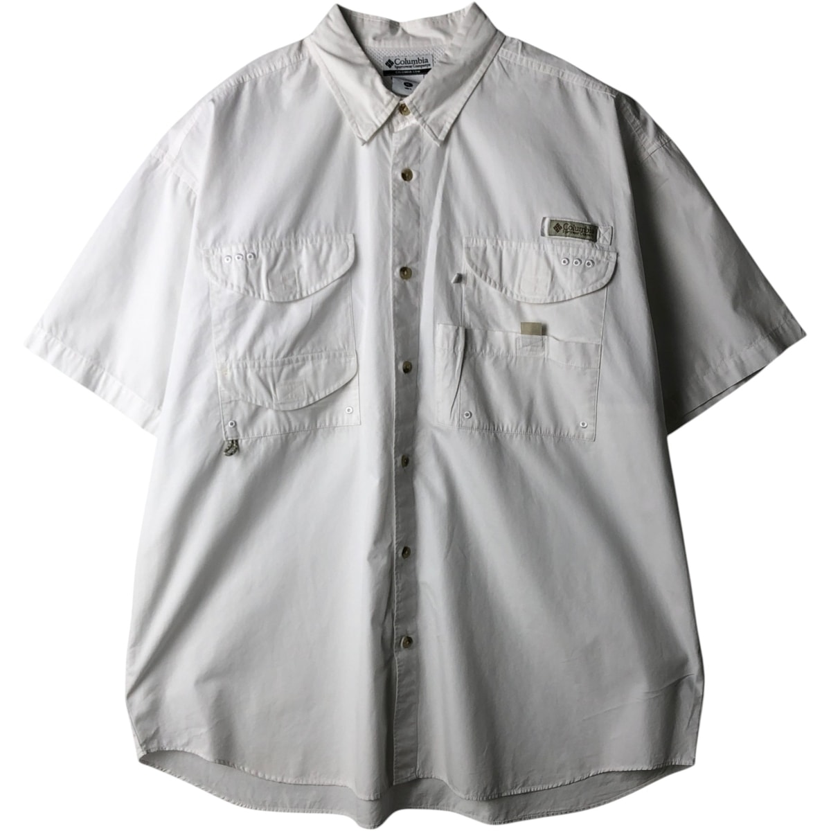 古着 00年代 コロンビア Columbia 隠しボタンダウン 半袖 フィッシングシャツ メンズXL相当/eaa634637