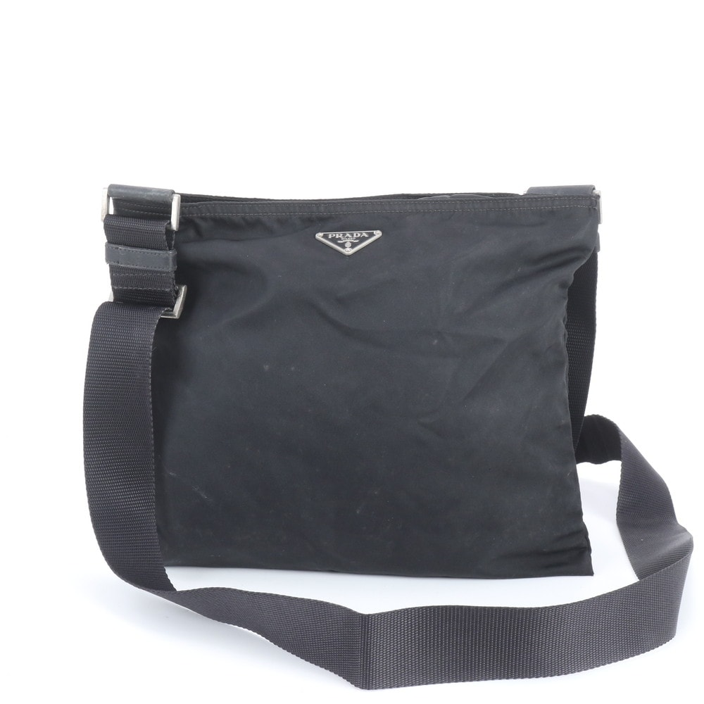 プラダ テスート ナイロントライアングルロゴショルダーバッグ