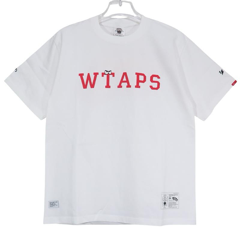 WTAPS ダブルタップス x VANS SYNDICATE TEE バンズ シンジケート Tシャツ ホワイト レッド ショートスリーブ 半袖 サイズM