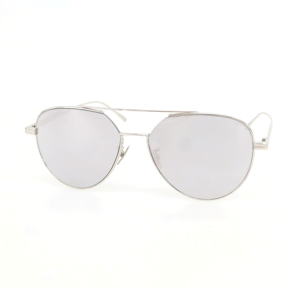 【中古】ボッテガヴェネタ BOTTEGAVENETA ティアドロップ サングラス シルバー【サイズ57□16 145】【メンズ】