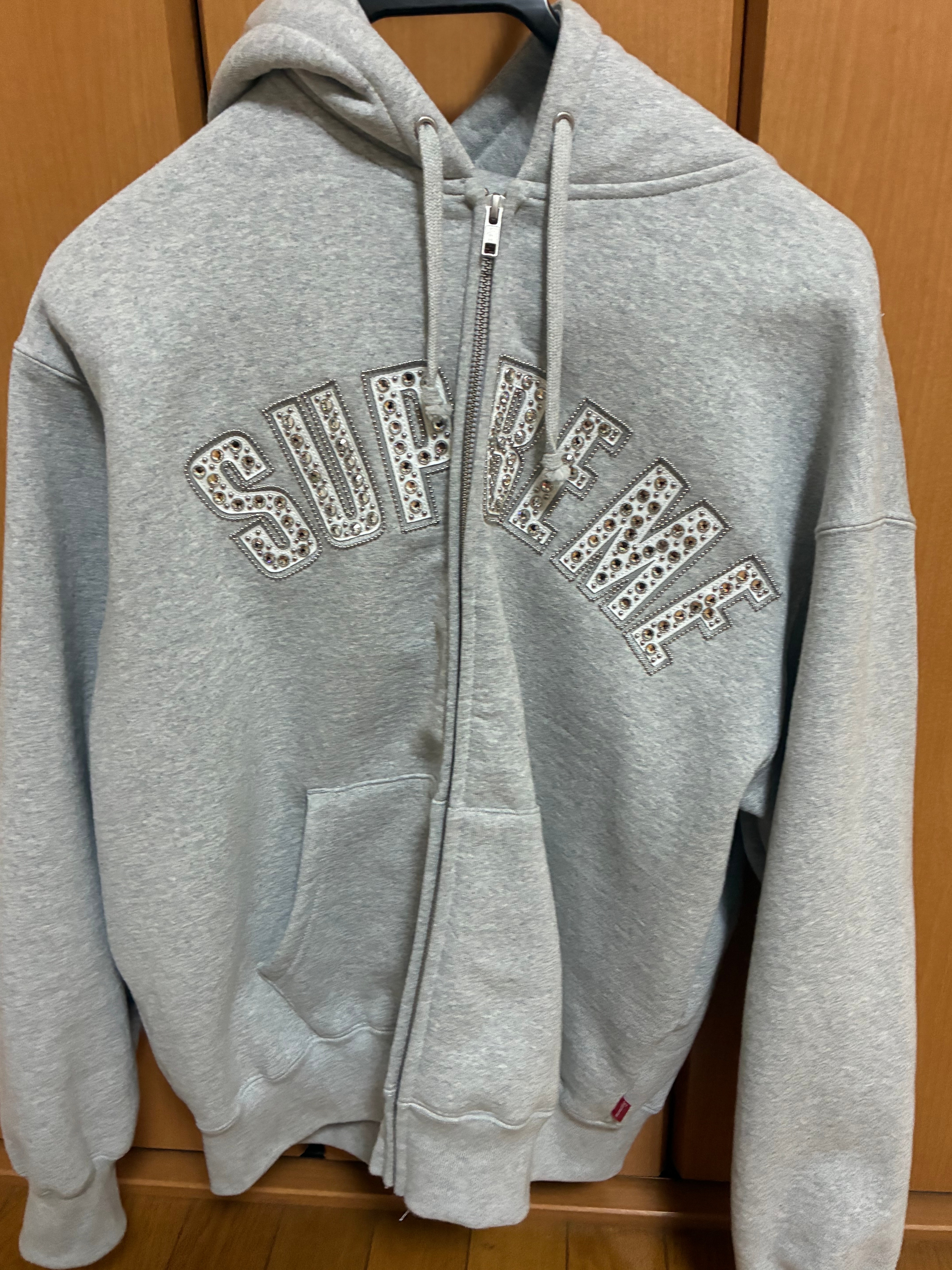 Supreme x B.B. Simon Zip Up Hooded Sweatshirt "Heather Grey"
