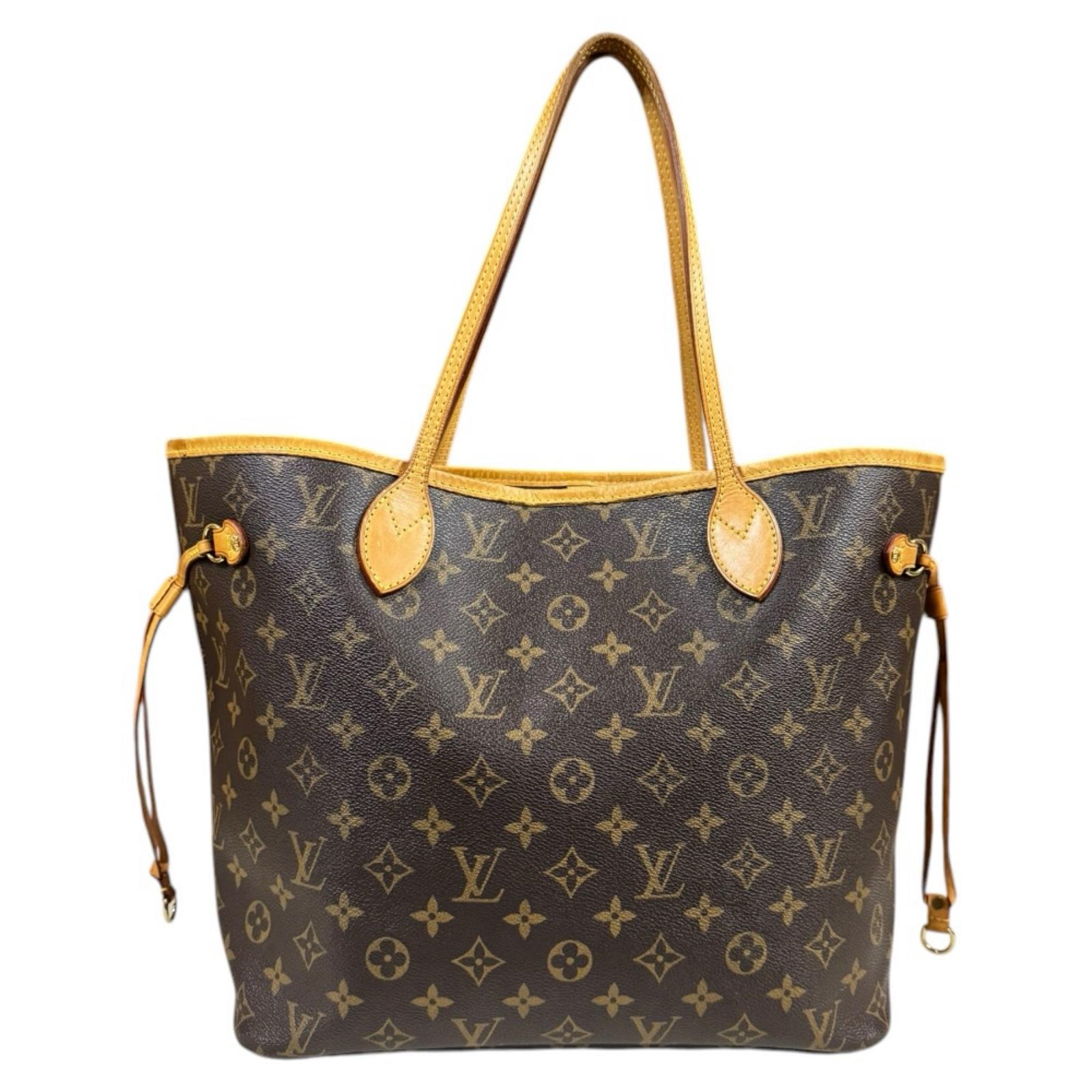 ルイヴィトン ネヴァーフルMM モノグラム トートバッグ モノグラムキャンバス M40156 ブラウン レディース LOUIS VUITTON  中古