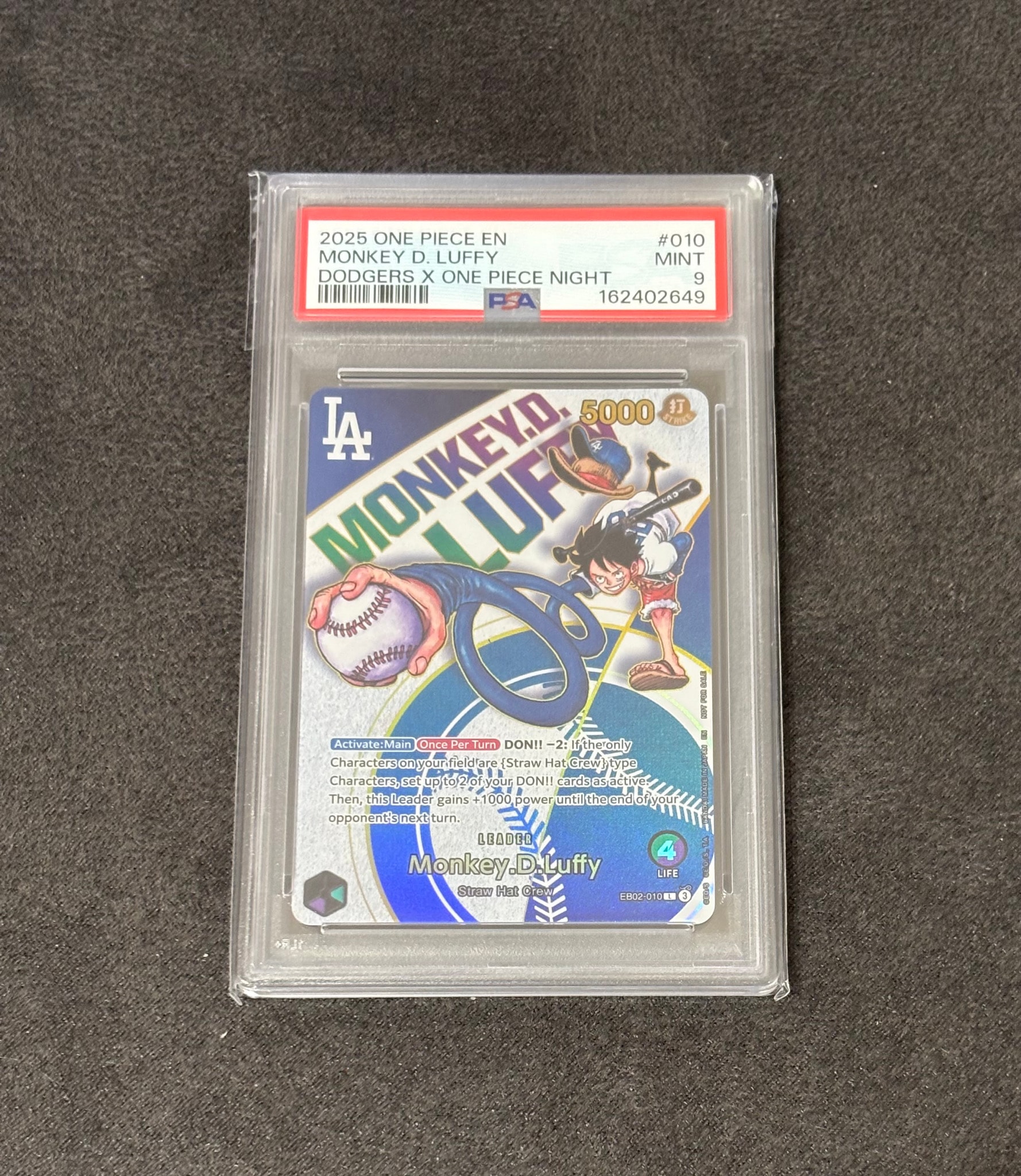 PSA9】モンキー・D・ルフィ L [EB02-010]【英語版】(プロモーション