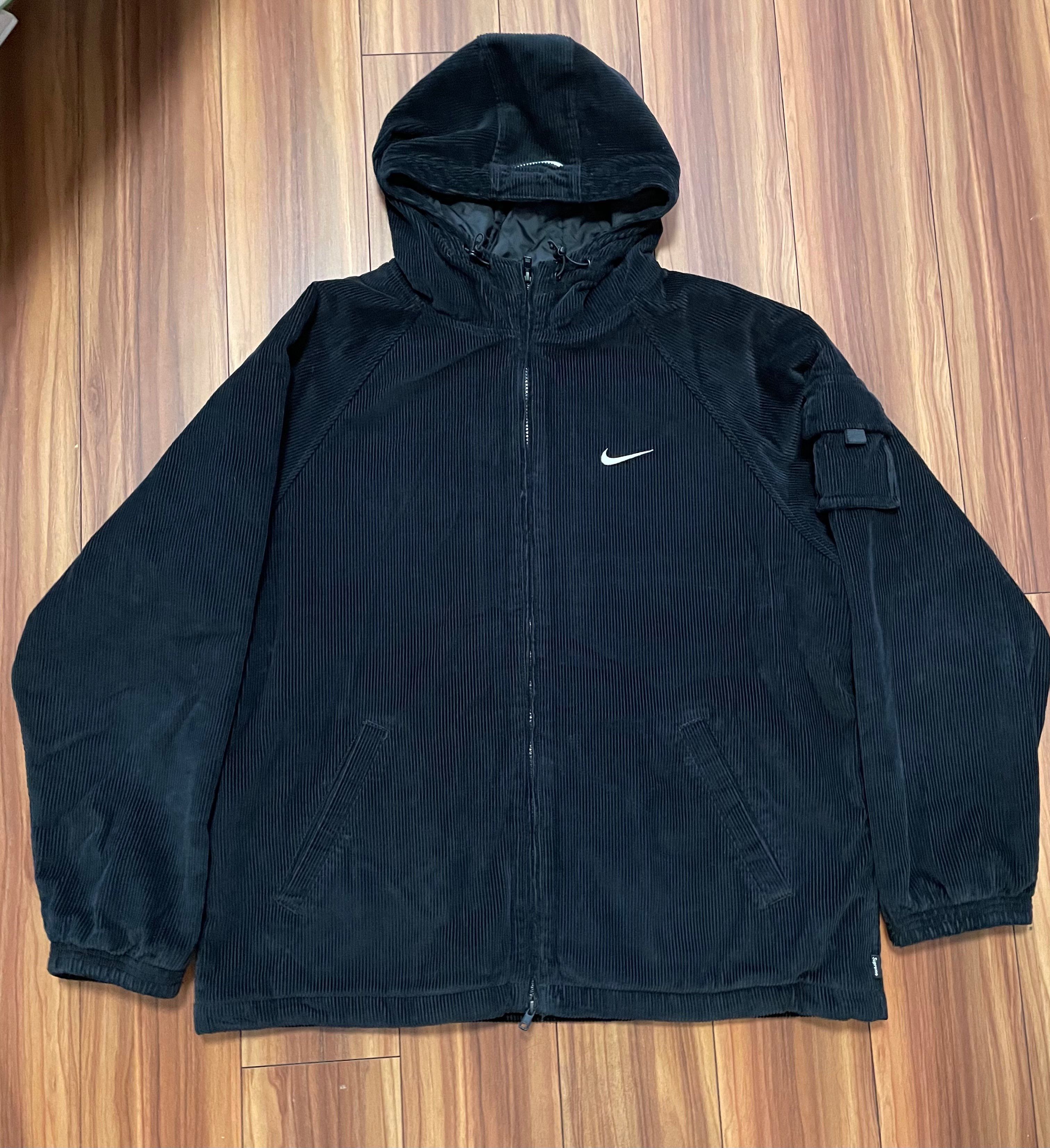 Supreme / Nike Arc Corduroy Hooded Jacket "Black"