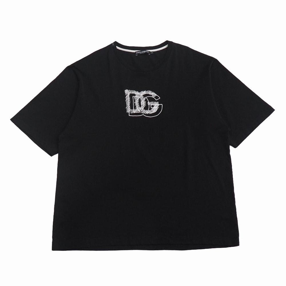 DOLCE&GABBANA ドルチェアンドガッバーナ 半袖Tシャツ サイズL ロゴ刺繡 クルーネック イタリア製 ブランド古着【中古】20261009/RB1268