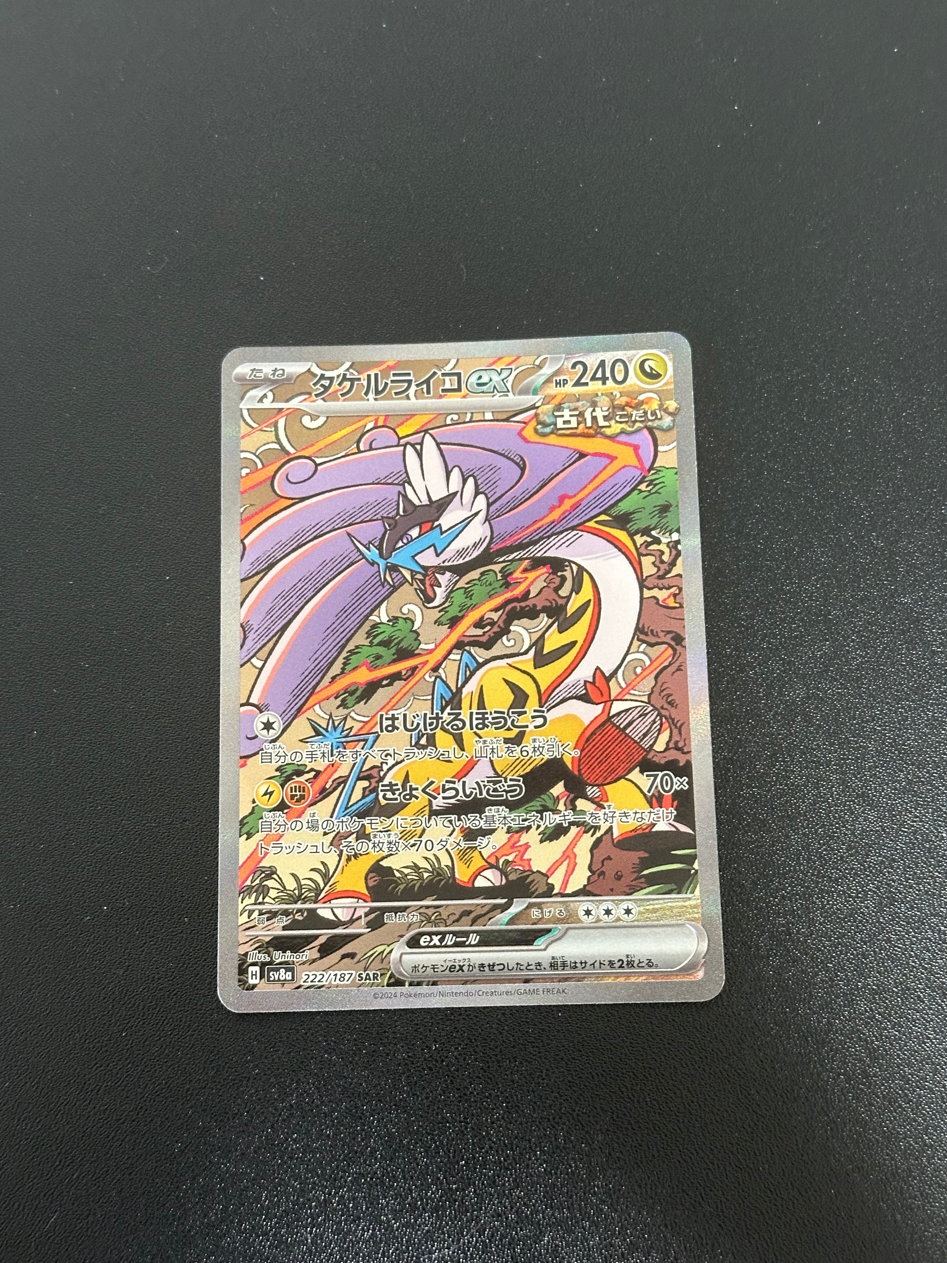 タケルライコex SAR [SV8a 222/187](ハイクラスパック「テラスタル