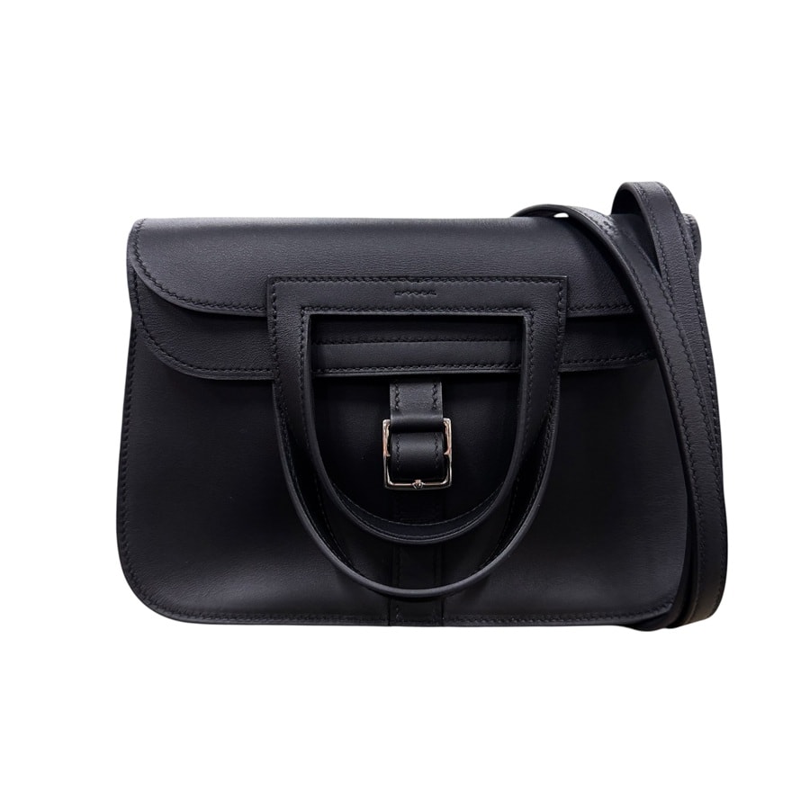 エルメス HERMES ハンドバッグ ショルダーバッグ アルザン ミニ ヴォースイフト ブラック レディース【中古】 z11007