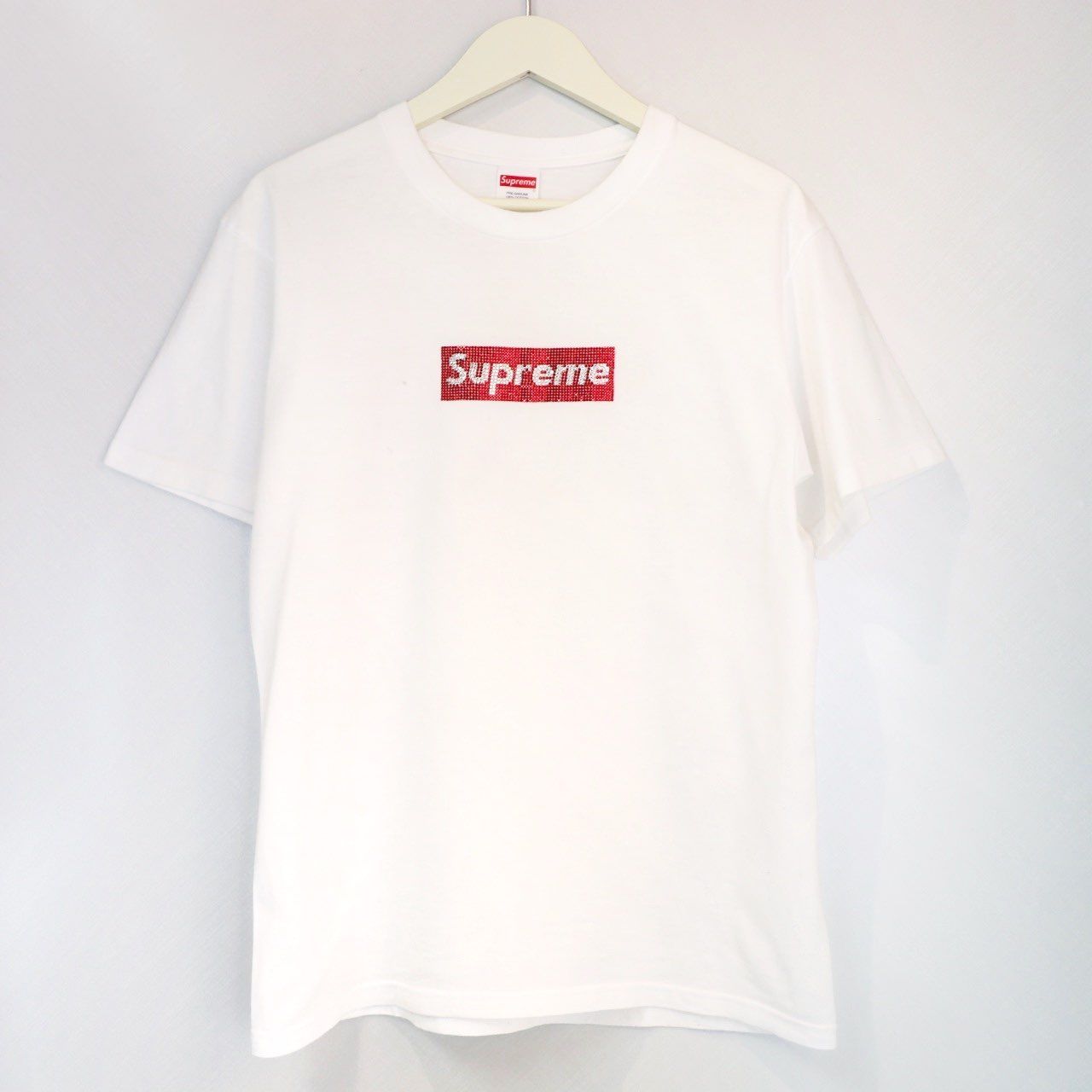 Supreme / Swarovski® Box Logo Tee "White"