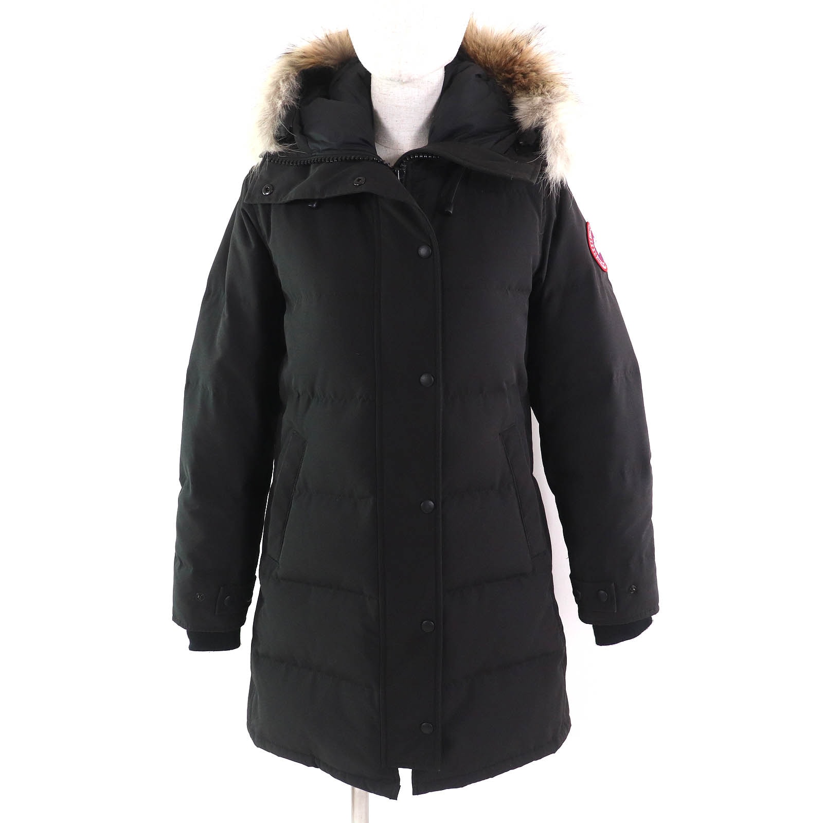 良品 カナダグース
 ダウンコート SHELBURNE PARKA シェルバーンパーカ ブラック レディース S 3802LA