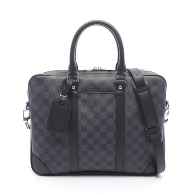 ルイ・ヴィトン LOUIS VUITTON ポルトドキュマン ヴォワヤージュ ダミエグラフィット 2WAY ブリーフケース バッグ PVCコーティングキャンバス レザー メンズ ブラック系 N40445 【中古】