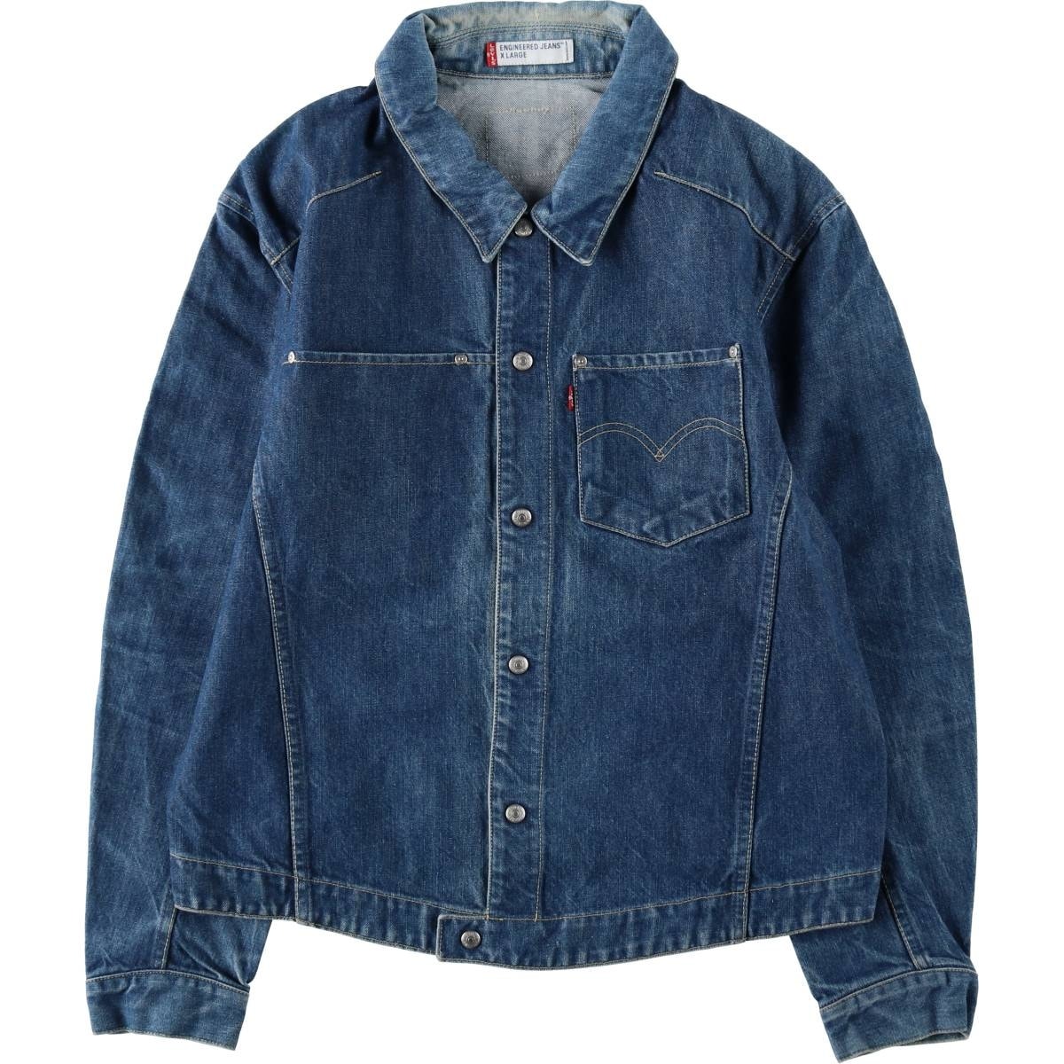古着 00年代 リーバイス Levi's ENGINEERED エンジニアード ユーロモデル 70100-0835 デニムジャケット メンズXL相当/eaa632508