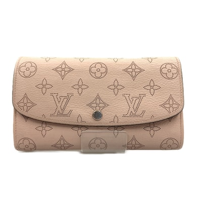 〇〇LOUIS VUITTON ルイヴィトン マヒナ ポルトフォイユ イリス 二つ折り 長財布 M60145 ライトピンク