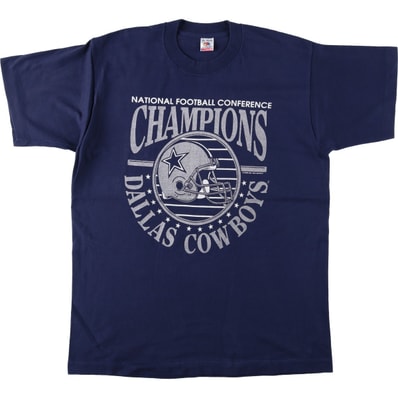 古着 90年代 フルーツオブザルーム FRUIT OF THE LOOM NFL DALLAS COWBOYS ダラスカウボーイズ スポーツプリントTシャツ USA製 メンズXL相当 ヴィンテージ/eaa657091