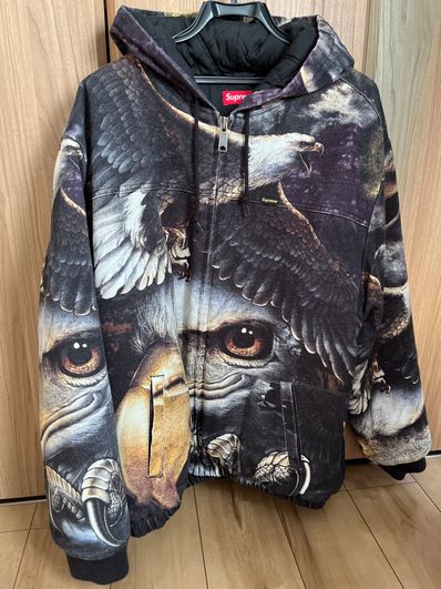 Supreme Eagle Hooded Work Jacket "Black"