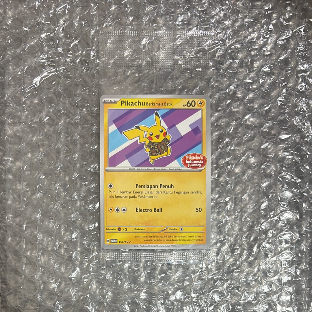 【PSA10】バティックシャツ ピカチュウ ネイティオ柄 PSA10】 バティックシャツのピカチュウ 《インドネシア語/ピカチュウ柄