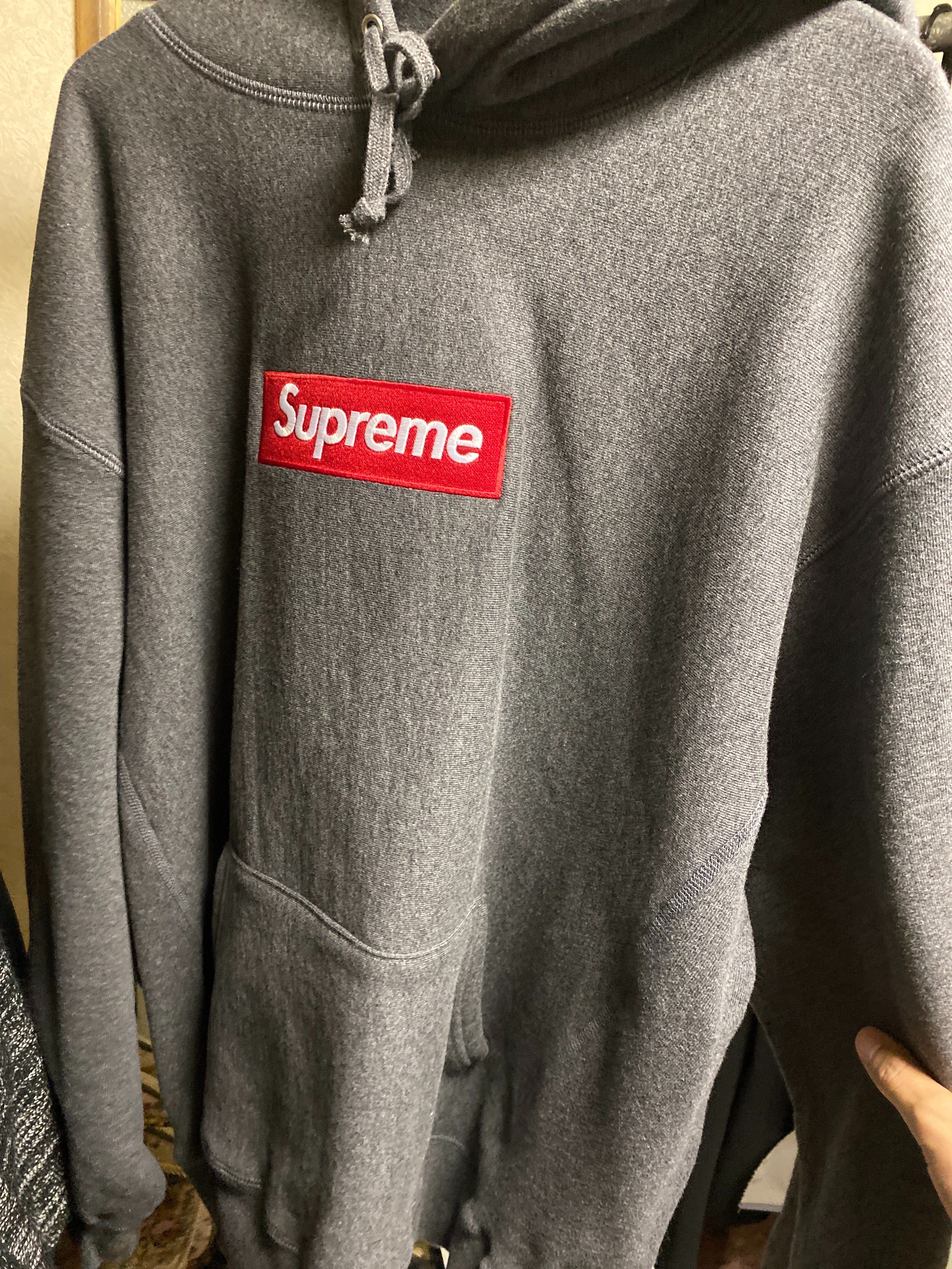 Supreme Box Logo Hooded Sweatshirt "Charcoal" (21FW)