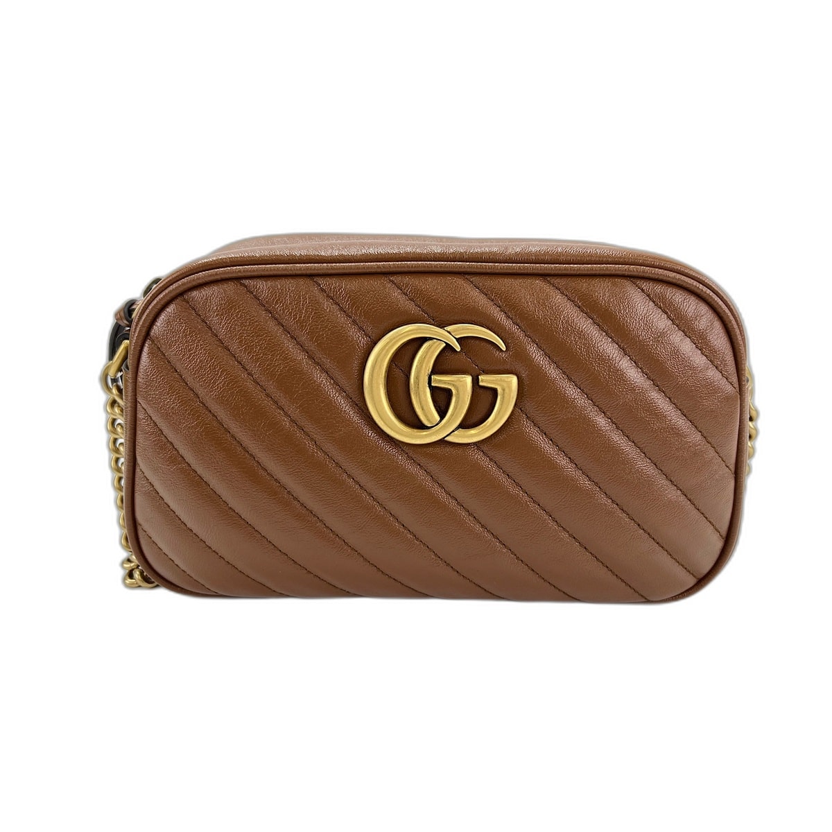 グッチ GUCCI GGマーモント ショルダーバッグ レザー【中古】