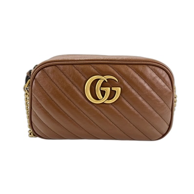 グッチ GUCCI GGマーモント ショルダーバッグ レザー【中古】
