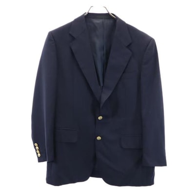 Burberrys バーバリーズ 80s 90s 日本製 三陽商会 ウールブレンド テーラードジャケット ネイビー