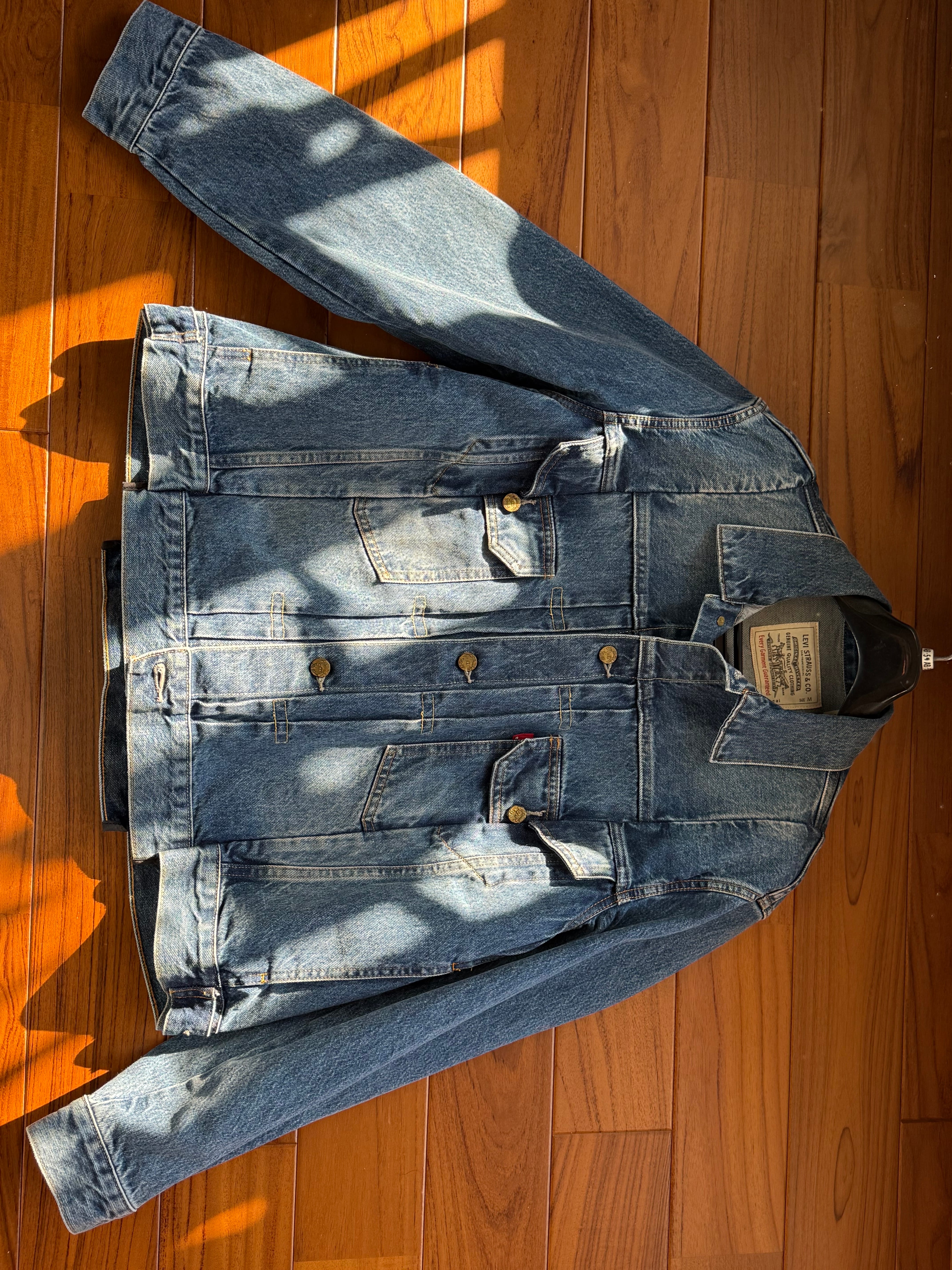 sacai x LEVI'S Men's Denim Jacket "Blue" 25-03708M / 0035I-0002