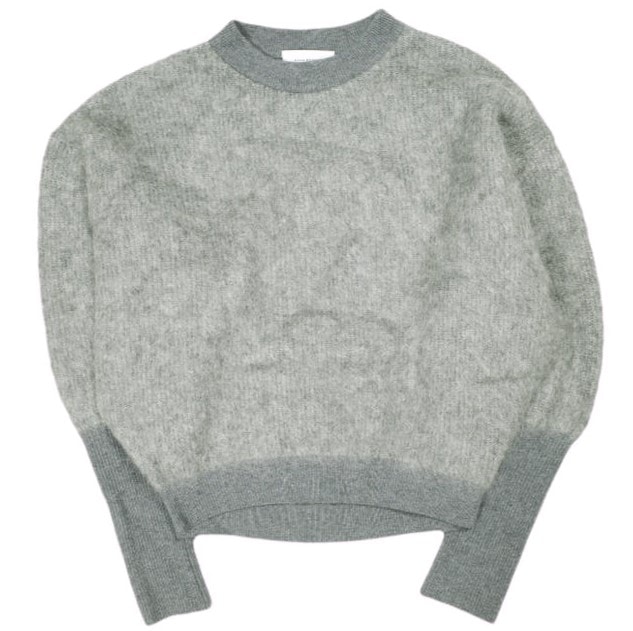 ADAM ET ROPE アダムエロペ 22AW モヘヤプルオーバー GAM22060 Free グレー セーター クルーネック ニット トップス g24569