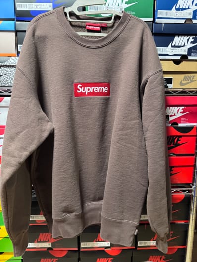 Supreme Box Logo Crewneck "Brown" (22FW)
