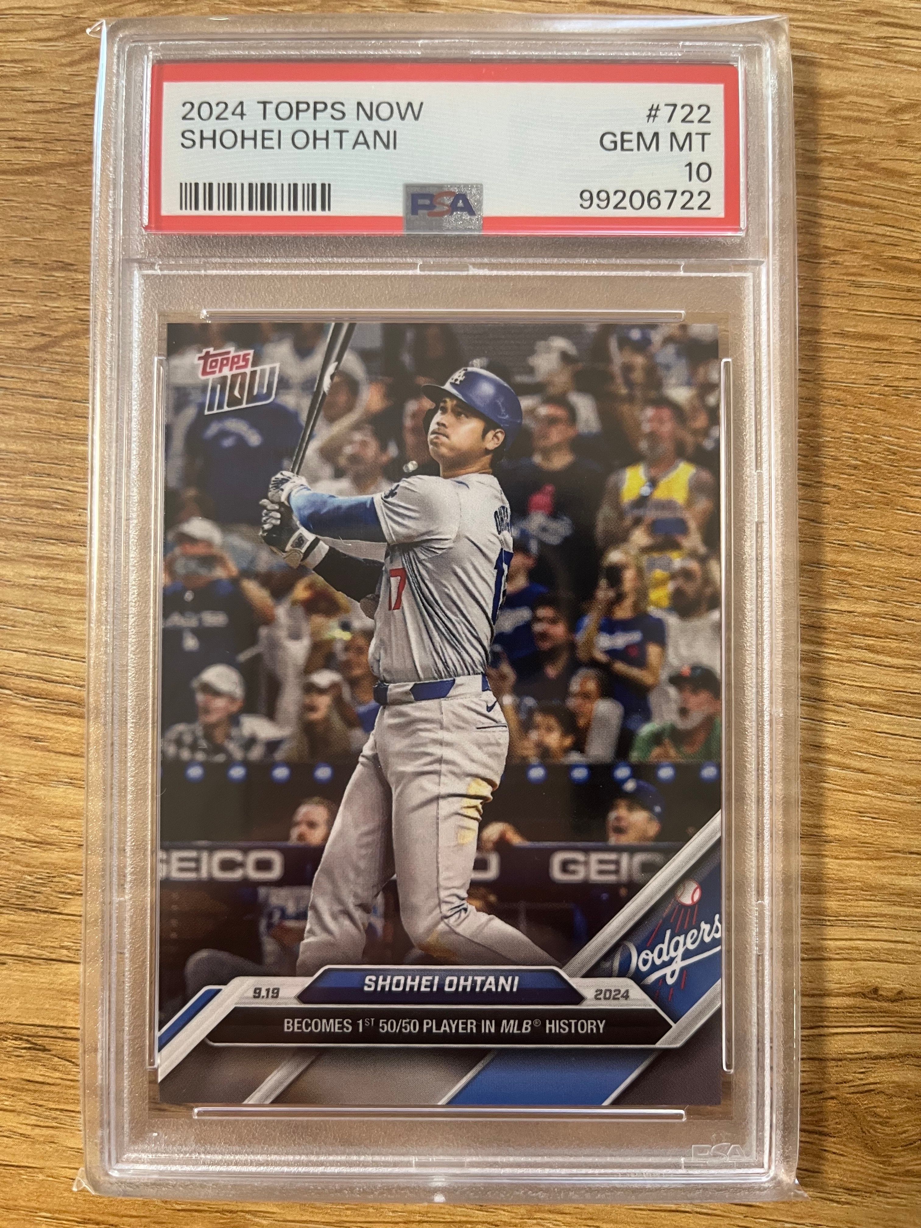 大谷翔平 [722](2024 MLB トップスナウカード「50/50 Club 9/19/24」)