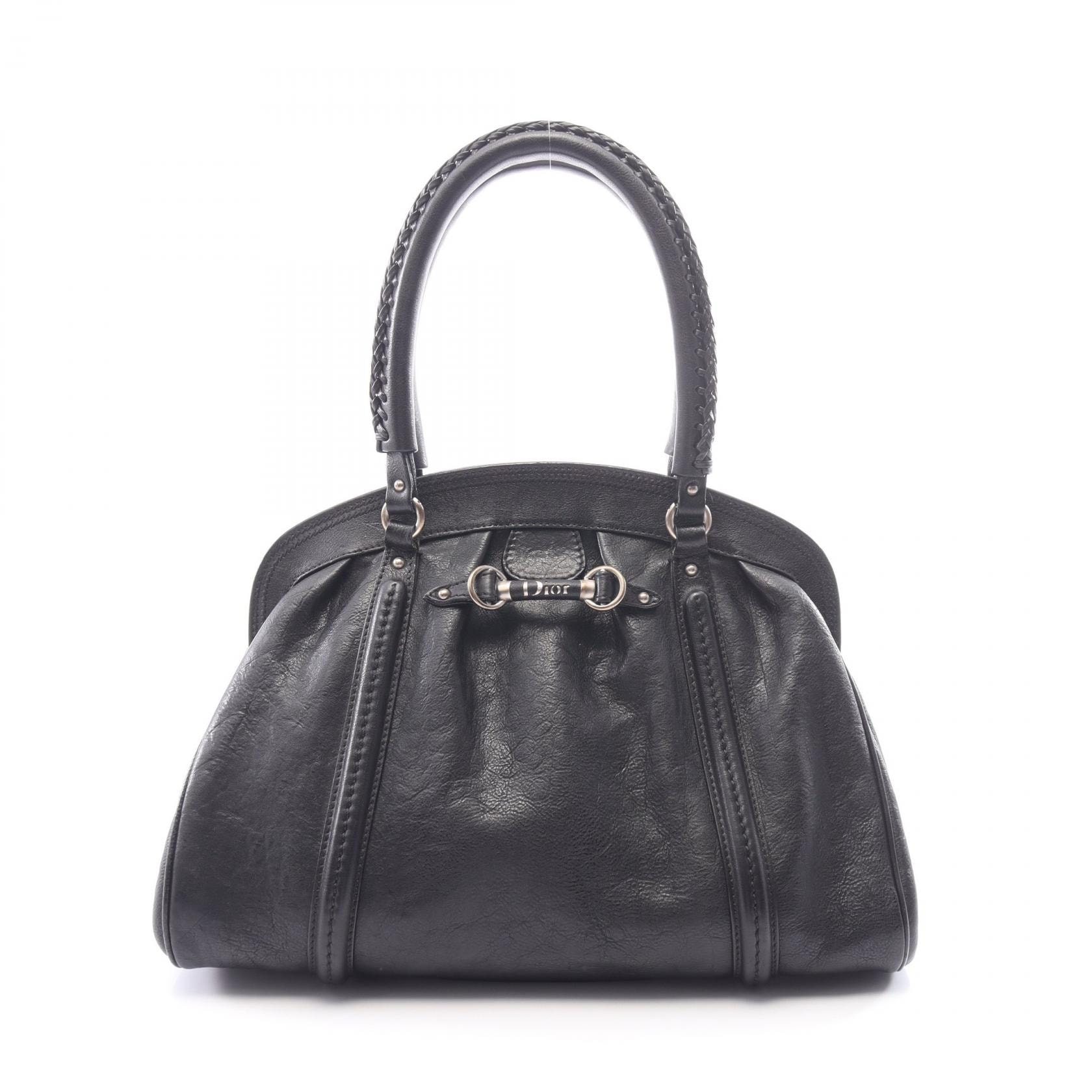 ディオール Dior ハンドバッグ バッグ レザー レディース ブラック系 【中古】