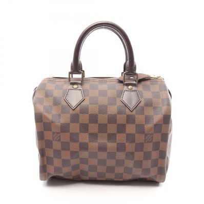 ルイ・ヴィトン LOUIS VUITTON スピーディ25 ダミエエベヌ ハンドバッグ バッグ PVCコーティングキャンバス レザー レディース ブラウン系 N41532 【中古】