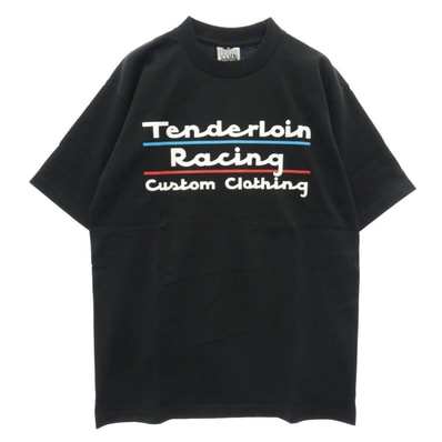 TENDERLOIN テンダーロイン TEE TR レーシング ロゴプリント PRO CLUB プロクラブ 半袖 Tシャツ ブラック系 M【極上美品】【中古】